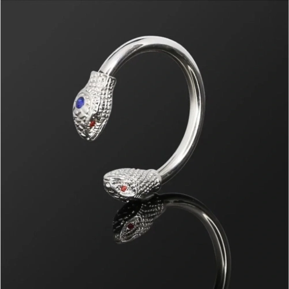 Men’s Stainless Steel Snake glans ring - Picture 2 of 7